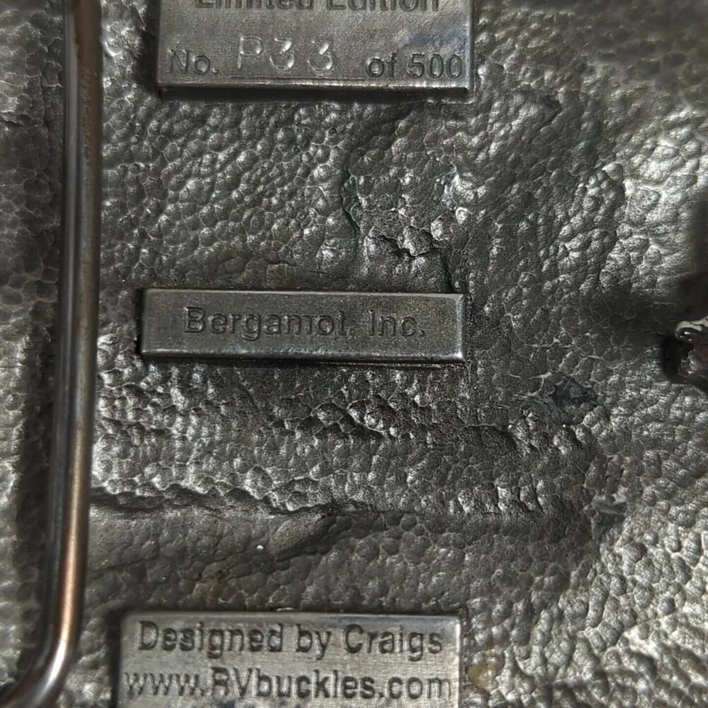 RV Buckles Limited Edition Scenic‎ Belt Buckle Detailed
